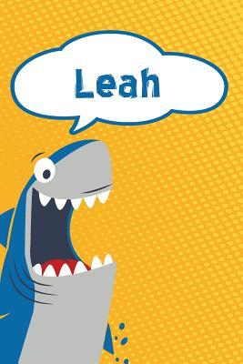 Read Leah: Personalized Shark Writting Journal, Notebook, Diary, for Kids 120 Pages 6x9 -  file in PDF