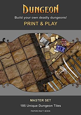 Read Dungeons Tiles Master Set - Print & Play - Papercraft - Paper cutting - Medieval Fantasy: Build your own deadly dungeons! - Nicola Larini | PDF