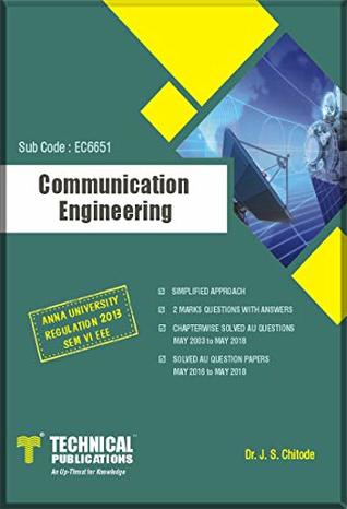 Read Communication Engineering for ANNA University ( VI-EEE-2013 course ) - Technical Publicatoins DR. J.S.Chitode | ePub