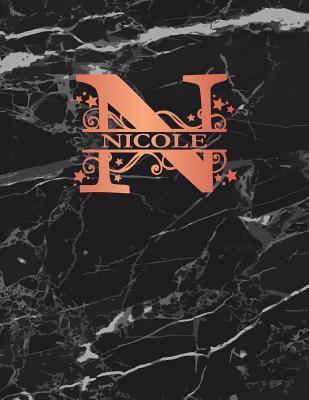 Download Nicole: Personalized Journal Notebook for Women or Girls. Monogram Initial N with Name. Black Marble & Rose Gold Cover. 8.5 X 11 110 Pages Lined Journal Paper -  | ePub