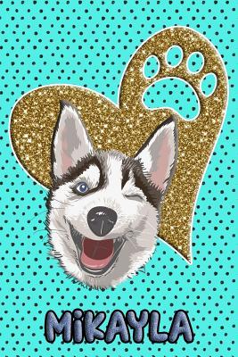 Read online Husky Life Mikayla: College Ruled Composition Book Diary Lined Journal Blue - Frosty Love | PDF