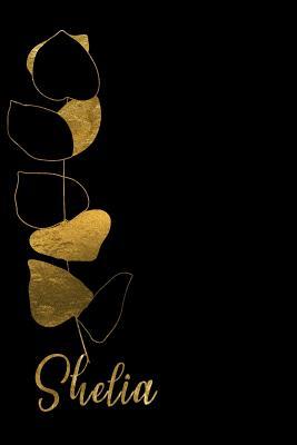 Read online Shelia: Personalized Writing Journal for Women - Elegant Black and Gold - Fancy Names Press file in ePub
